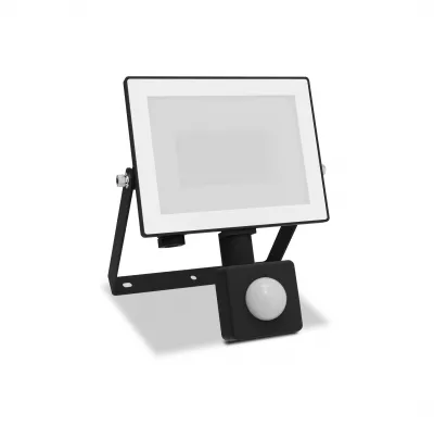 LED fényvető mozgásérzékelős 20W 2050lm 3000K IP65 fekete