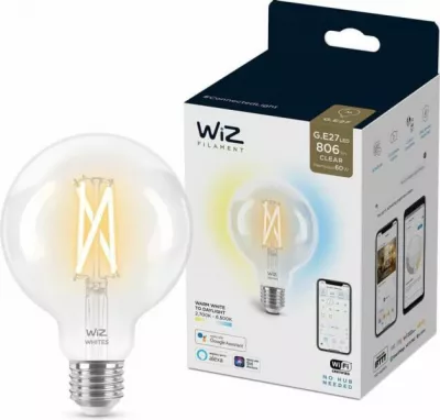 Wiz wifi G95 60W E27 cl tw 2700-6500K, 806LM H:929003018201