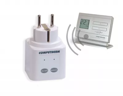 COMPUTHERM szobatermosztát digitális Q1RX+Q5RF TX termosztát+dugalj, rádiófrekvenciás