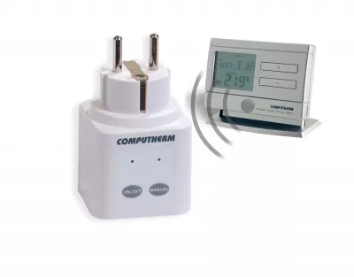 COMPUTHERM szobatermosztát digitális Q1RF+Q8RXTX termosztát+dugalj, rádiófrekvenciás