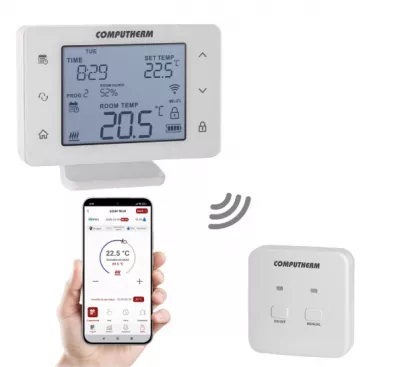 SZOBATERM. DIG.Q20RF WIFI @ PROGRAMOZHATÓ DIG.SZOBATERMOSZTÁT