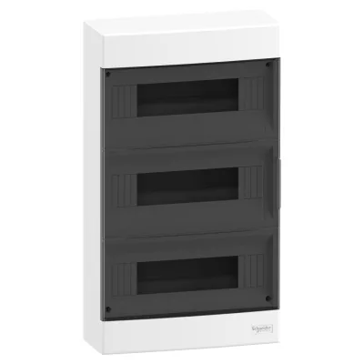 Lakáselosztó falon kívüli 3x12M+átlátszó ajtó +sin