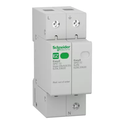 Túlfeszültség levezető 1P+N T2 20kA EASY9 PRO