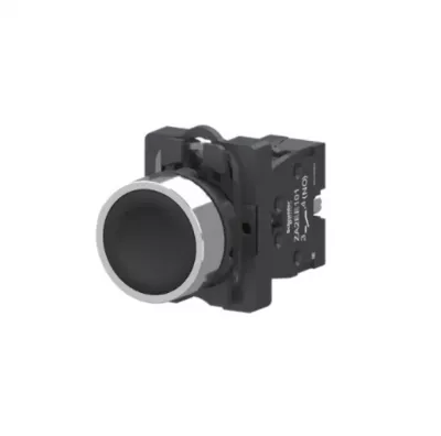 NYOMÓGOMB FEKETE,1NO KOMPLETT IP65 VISSZATÉRŐ, HARMONY EASY SERIES D22