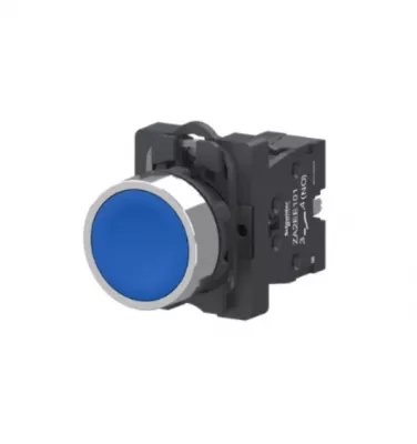 NYOMÓGOMB KÉK,1NO KOMPLETT IP65 VISSZATÉRŐ, HARMONY EASY SERIES D22
