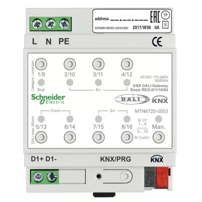KNX REG-K DALI ÁTJÁRÓ 1/16//64@