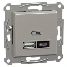 ASFORA DUPLA USB TÖLTŐ A+C 21W BR. BRONZ