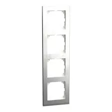 MERTEN M-PURE KERET 4-ES ACÉL/ALU ROZSDAMENTES ACÉL/ALUMÍNIUM