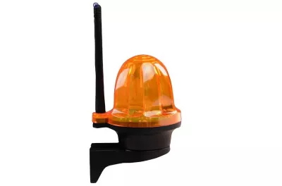 LED VILLOGÓ / ZÜMMER N.SÁRGA + ANT. 12-24V DC VAGY 230V AC  IP44 NARANCS