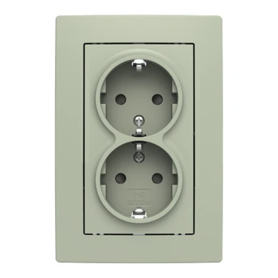 ZONI Dupla dugalj földelt olíva