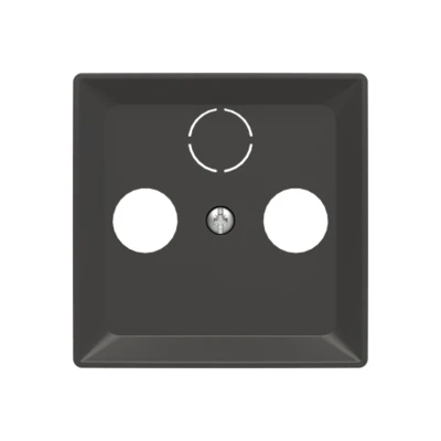 ZONI TV-R-Sat fedlap fekete matt