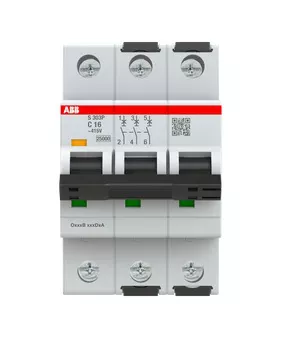 KISMEGSZAKÍTÓ 3P C 16A 25KA S303P-C16