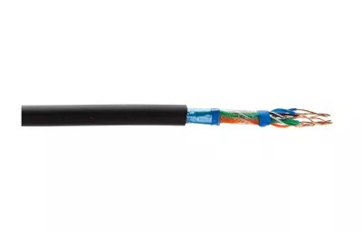 F/UTPf CAT6 4x2xAWG23 FÖLDKÁBEL Közvetlen földbe helyezhető, UV álló
