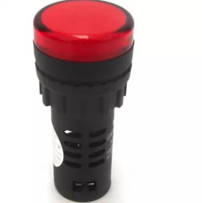 IPARI LED JELZŐLÁMPA 22mm 24V PIROS