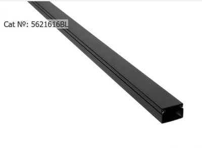 CSATORNA 16x16 FEKETE  2m/db