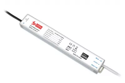 LED tápegység200W 12VDC 16,6A 100-240V IP67 aluminium ház