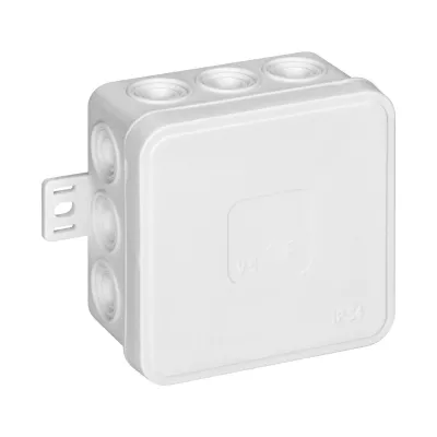 KÖTŐDOBOZ 75x75x41 IP54 FEHÉR CLICK