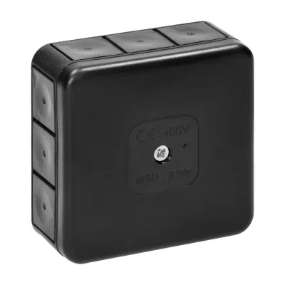 KÖTŐDOBOZ 85x85x41 IP54 FEKETE CLICK