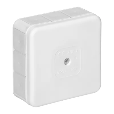 KÖTŐDOBOZ 85x85x41 IP54 FEHÉR CLICK