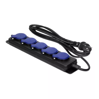 ASZTALI ELOSZ. 5X230V+GUMI 3x1,5 H05RR-F 3x1,5mm2 3m