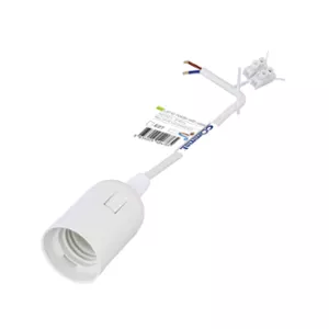 FOGLALAT E-27 FEH.MŰANY. 17cm VEZET@