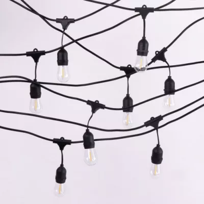 LED SZOLÁR FÜZÉR 10m 10xE27 IP44