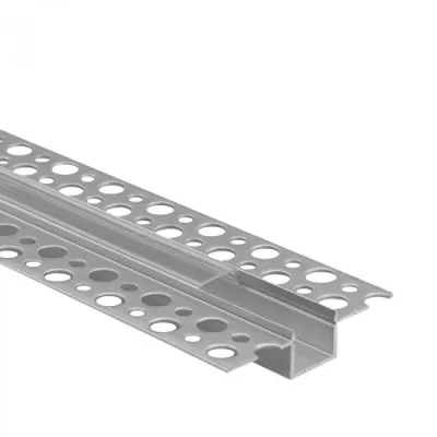 LED PROFILSÍN GIPSZKAR. ALU ÁTL 2M@ 2M/db ÁTL. FEDÉLLEL+VÉGZÁRÓ