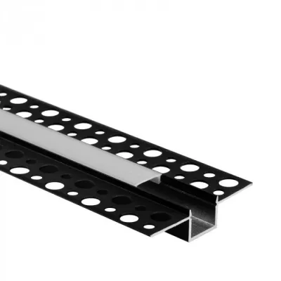LED PROFILSÍN GIPSZKAR. FK. OPÁL 2M@ 2M/db OPÁL FEDÉLLEL+VÉGZÁRÓ