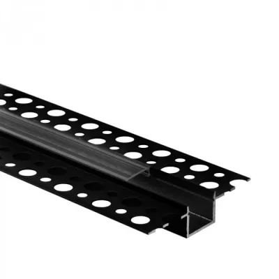 LED PROFILSÍN GIPSZKAR. FK. ÁTL. 2M@ 2M/db ÁTL. FEDÉLLEL+VÉGZÁRÓ