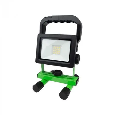LED reflektor hordozható 10W 5VDC IP54 fekete