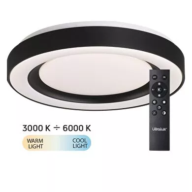 LED MENNY.72W 7200Im DIM. BÉZS@ Ultralux LED mennyezeti lámpa távirk
