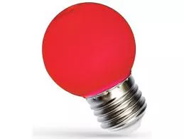 LED GÖMB E27 1W COLOR FEH. 230V