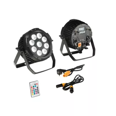 PAR SHOW LED RGBW+UV 9X18W IP65 Wi-Fi 50.000h rendezvényekhez