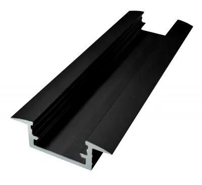 LED profil LL-03 Süllyesztett Fek/2m FEDÉL NÉLKÜL