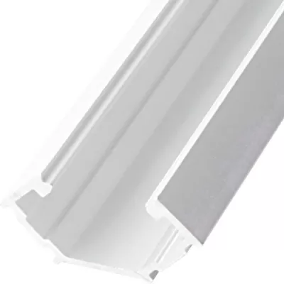 LEDprofil LL-07Bsarok fényesfeh 2m