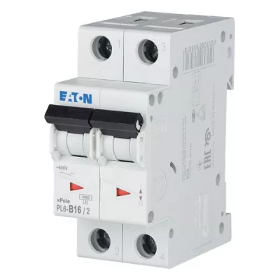 PL6 2P 16A B-j. KISMEGSZ. 6kA