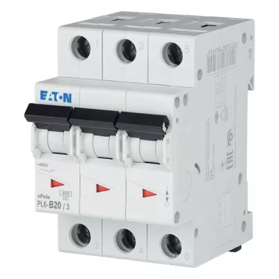 PL6 3P 20A B-j. KISMEGSZ.6kA PL6-B20/3