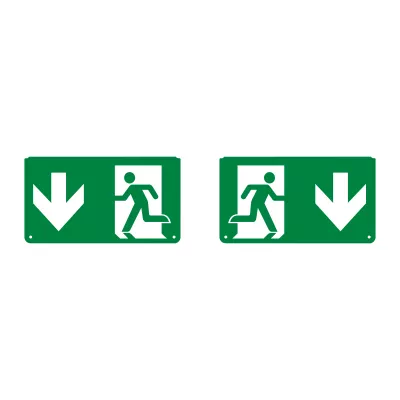 VÉSZVILÁGÍTÓ PIKT.LEFELÉ 23071-hez EM EXIT PICTO DOWN