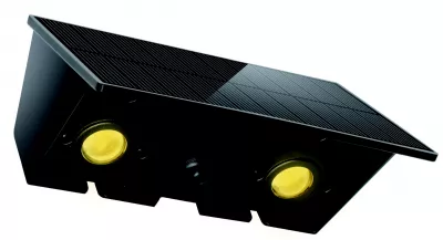 Napelemes led falilámpa 4x1W mozgásérzékelővel, 35/43lm