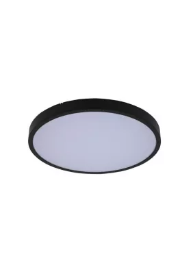 ALENZO mennyezeti lámpa LED 12W D25,5cm fekete