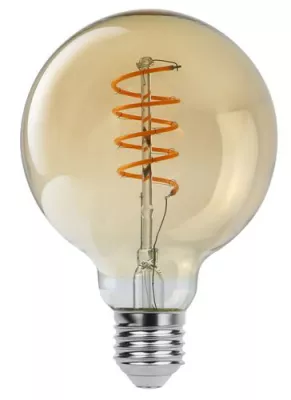 Filament LED E27 G95 4W 2200K 350lm