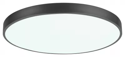 TESIA mennyezeti LED 60W matt fekete D60cm