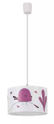 Fowly függ. E27 1x40W,lila madár