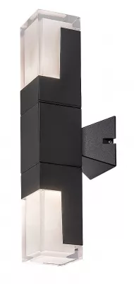 DARVAS kültéri fali LED 12W H35 fekete
