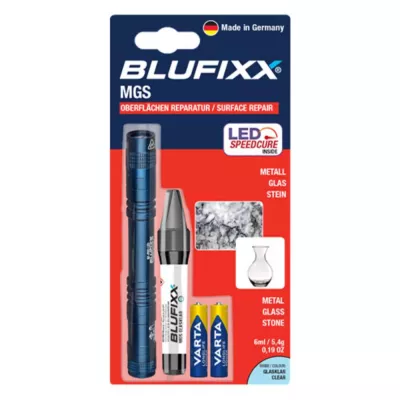 Blufixx fényre keményedő javító gél szett fém, üveg,kő anyagokhoz bf-mgs