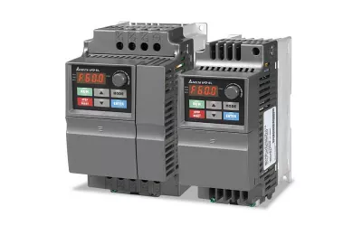 FREK.VÁLTÓ VFD-E 0,4KW 1X230V 2,7A 4DI BEMENET VFD004EL21W-1