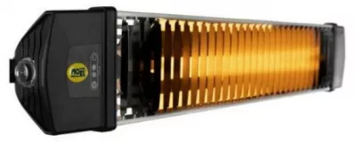 IRIS INFRA HŐSUGÁRZÓ 1800W, IP65, FEKETE KAPCSOLÓVAL ÉS VEZETÉKKEL,