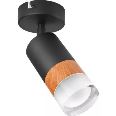 AURORA Plafon lámpa 1 x 10W Gu10 LED LM-1.151/CZARNY fekete