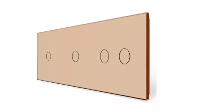 LIVOLO 3-AS KERET KAPCS.HOZ ARANY