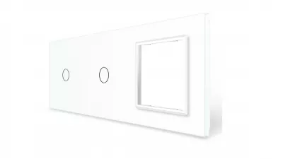 LIVOLO 3-AS KERET 2xKAPCS+1DAF FEHÉR